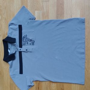 Versace Collection Gray Black Polo Medusa